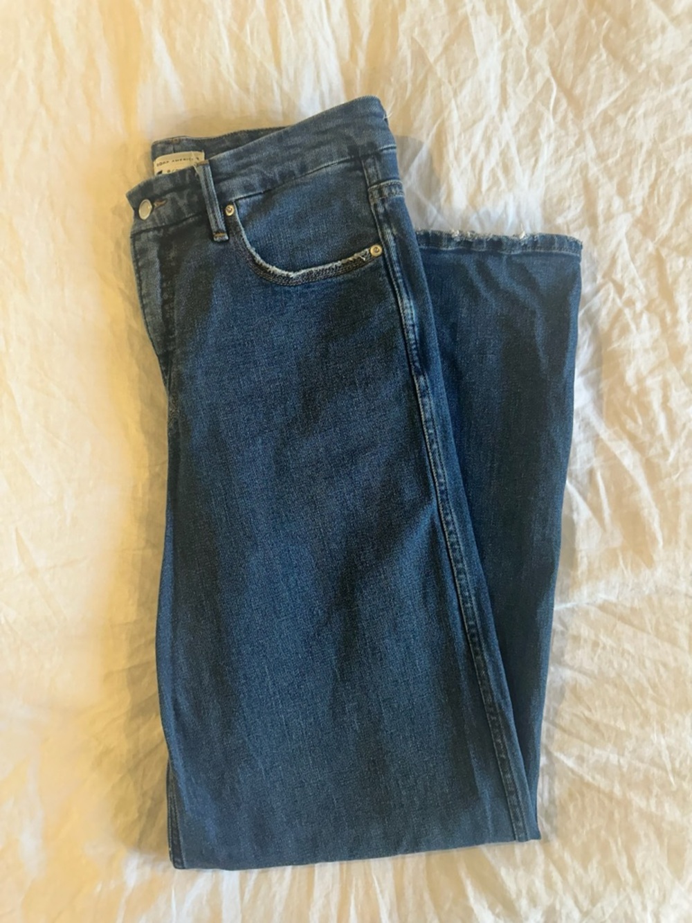 Good American Good Skate High Waist Wide Leg Jeans – Size 8 – Blue 383 - Picture 11 of 12